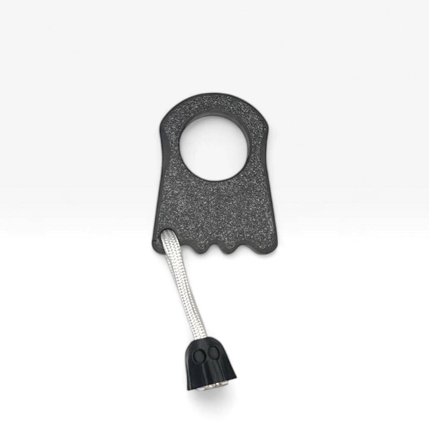 Lil Ghosty Minimalist Ghost Keychain Charm | Playful EDC Pocket Fidget with Paracord Lanyard