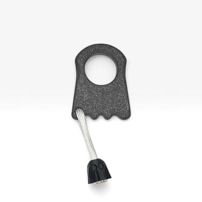 Lil Ghosty Minimalist Ghost Keychain Charm | Playful EDC Pocket Fidget with Paracord Lanyard