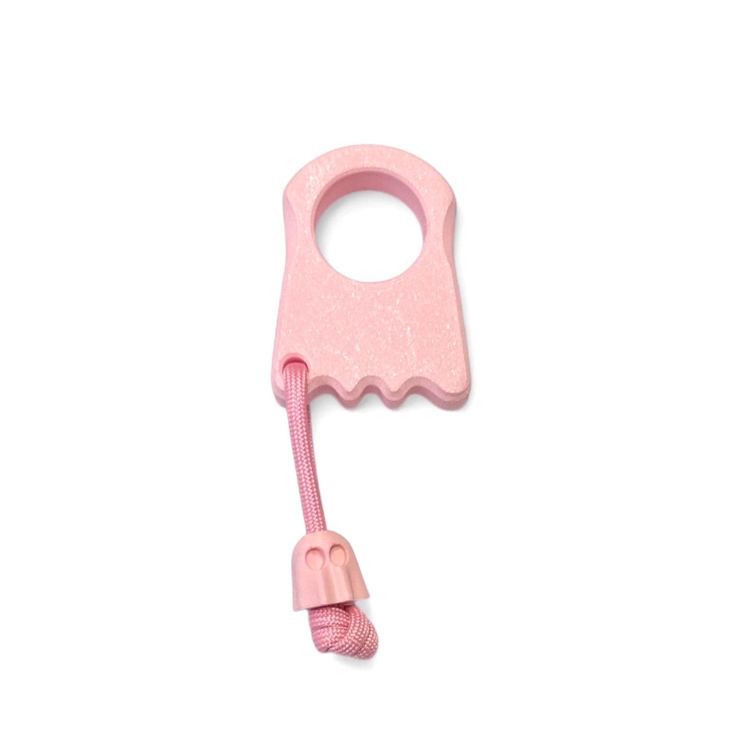 Lil Ghosty Minimalist Ghost Keychain Charm | Playful EDC Pocket Fidget with Paracord Lanyard