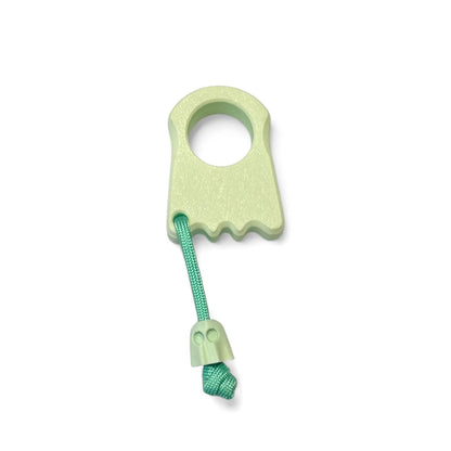 Lil Ghosty Minimalist Ghost Keychain Charm | Playful EDC Pocket Fidget with Paracord Lanyard